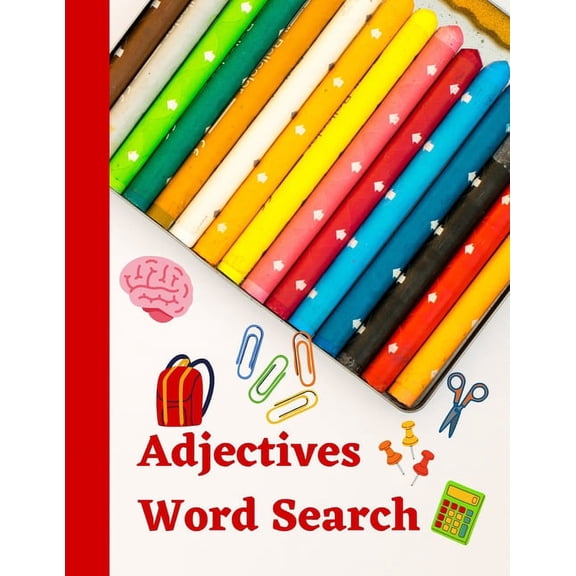 Adjectives Word Search: English grammar puzzle activity book, (Paperback)