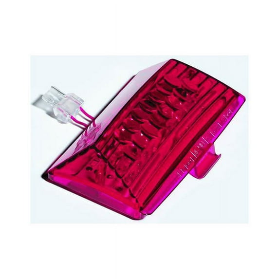 Adjure FT1001 Red Rear LED Replacement Motorcycle Fender Tip Light for Harl