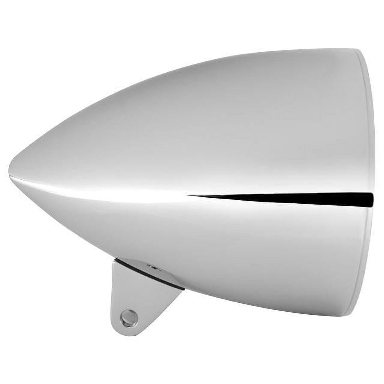In Pro Car Wear 5.75 in. Smooth Headlight Bucket, Chrome Sleek, No