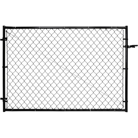 Adjust-A-Gate Adjustable Chain Link Gate Kit, for Outdoor Decking and Fencing, Black - Heavy-Duty Outside Reinforcement & Accessories for Gates and Fences