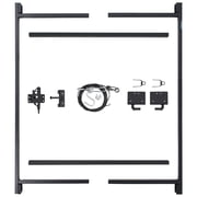 Adjust-A-Gate Black Steel Frame Gate Building Kit, 60-96 Opening up to 5 High