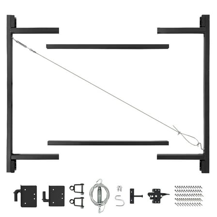 Adjust-A-Gate Steel Frame Gate Building Kit, 36"-60" Opening Up To 5' High