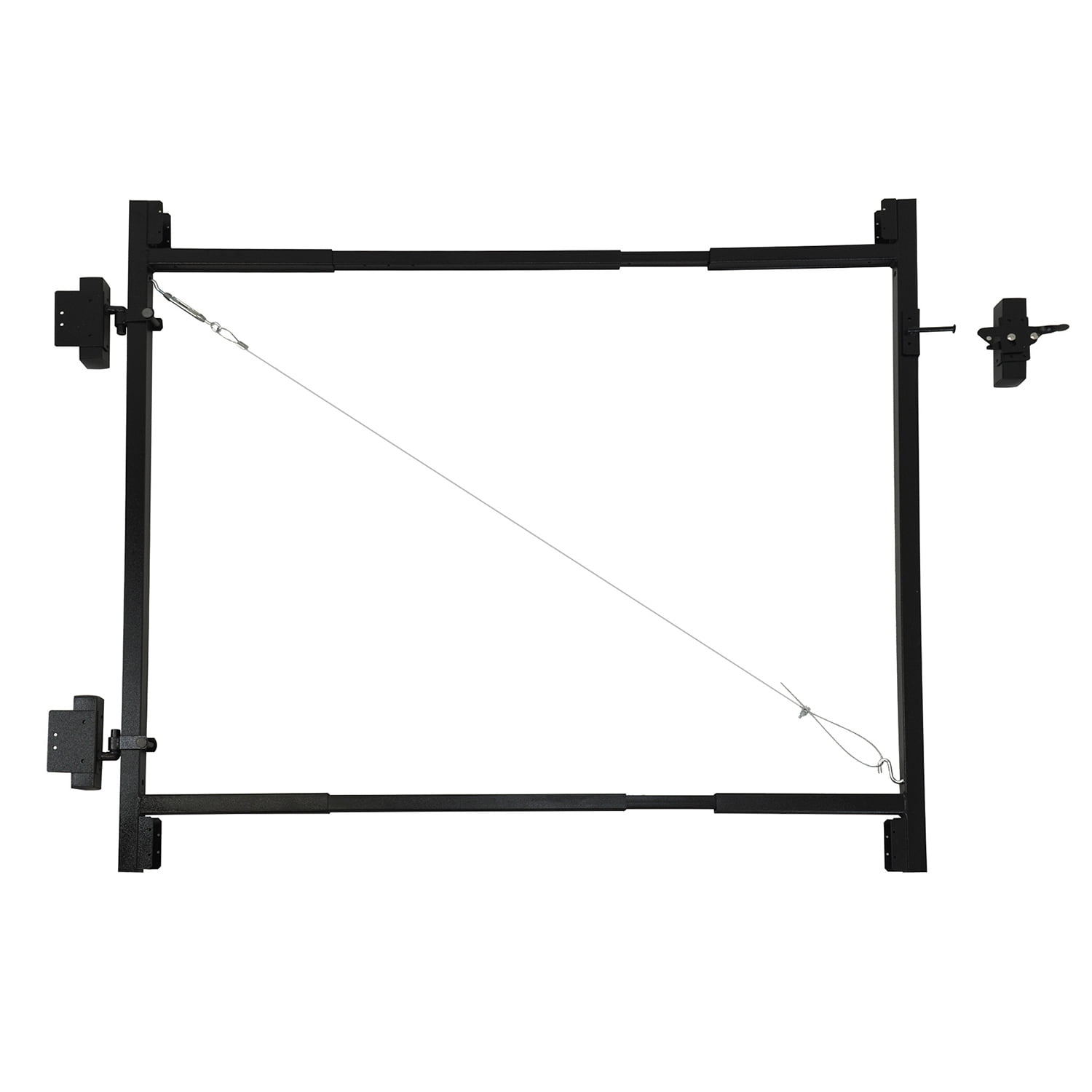 Adjust-A-Gate Black Steel Frame Kit for 36-60" Wide Openings