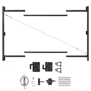Adjust-A-Gate No-Sag Adjustable Steel Wide Width Full-Frame Kit for 60"-96" Fence Openings