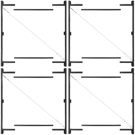 Adjust-A-Gate Steel Frame Gate Kit, 36"-60" Wide Opening Up To 7' High (4 Pack)