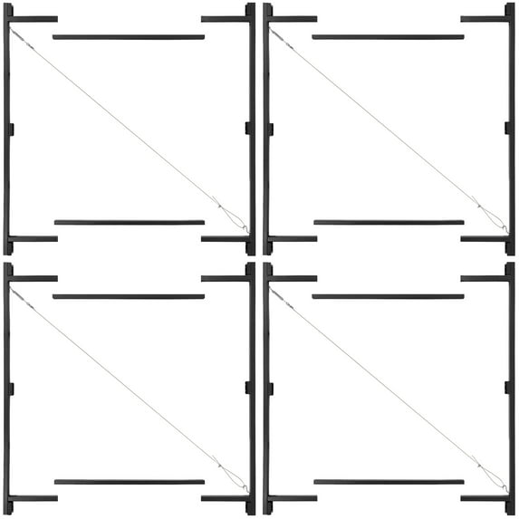Adjust-A-Gate Steel Frame Gate Kit, 36"-60" Wide Opening Up To 7' High (4 Pack)