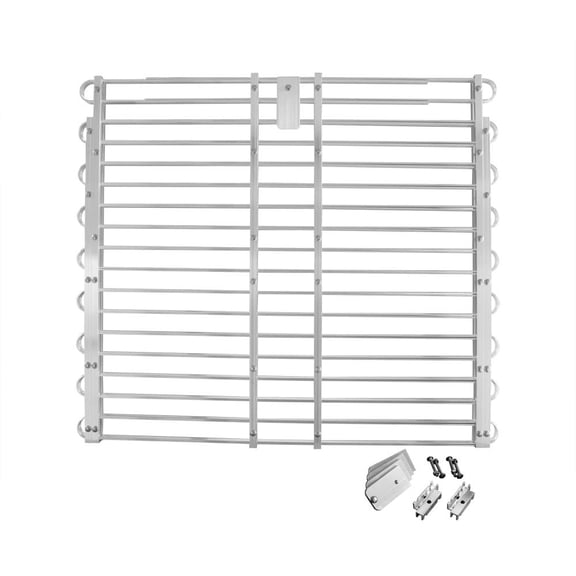 Adjust-A-Grate Window Well Grate - Model XL9 - Fits Metal Window Wells with Large Radius Front Corners (34"-37" D) x (60"-66" W)