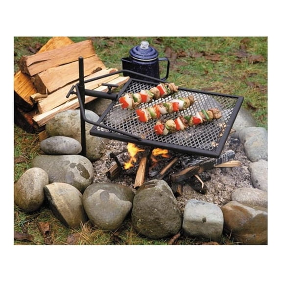 Adjust-A-Grill Camping Grill - Makes Outdoor Cooking Easier and Safer