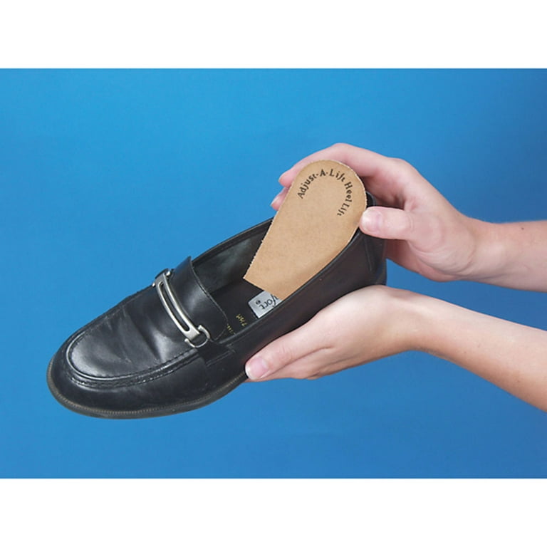 Adjust-A-Lift Heel Lift, Leather/Rubber, Women up to Size 8.5, Men up to Size 11, Black Adjust-A-Lift Heel Lift, Leather/Rubber, Women up to Size 8.5, Men up to Size 11, Black