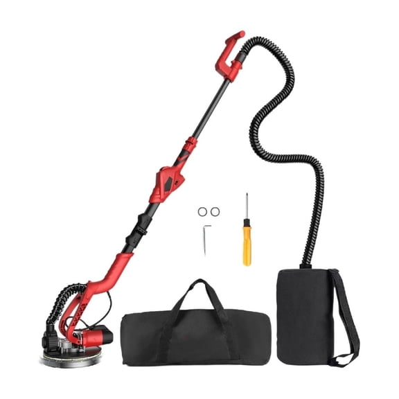 Adjust Speed Drywall Sander 710W Wall Polishing Grinding LED Light Wall Putty Polisher Machine With Dust Box ,Easy to Operate