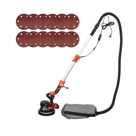 Adjust Speed Drywall Sander 850w Wall Polishing Grinding Double Led Light Wall Putty Polisher Machine ,Easy to Operate