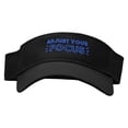 thumbnail image 1 of Adjust Your Focus Embroidered Cotton Twill Sun Visor - Black OSFM, 1 of 5