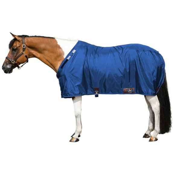 Adjusta Fit Dura-Nylon Stable Sheet | Horse V-Free Closed Front Legstrap | Royal | 84