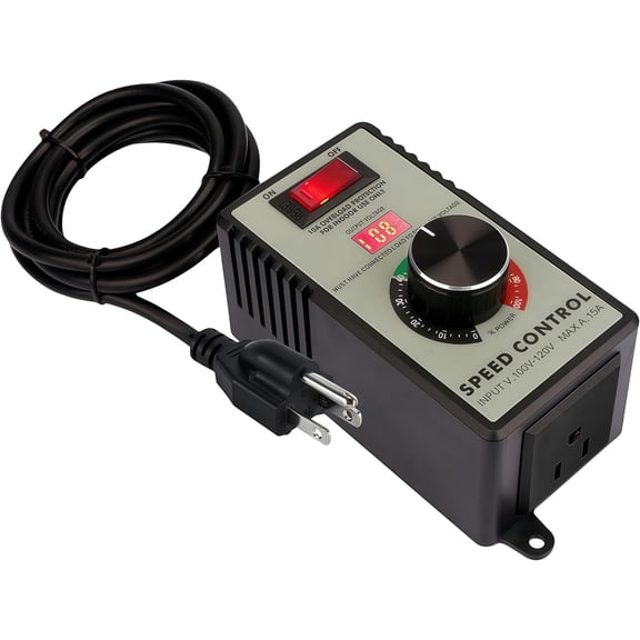 Adjustabe 4000W AC 110v Motor Speed Controller Angle Grinder, Hand Electric Drill Polishing Machine Fan Speed Controller Variable Speed Control Switch With Overload Protection