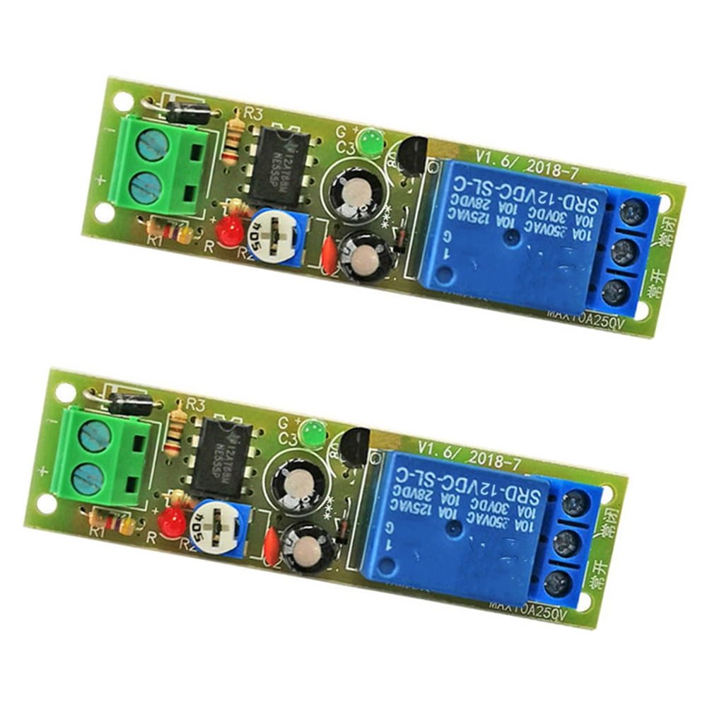 Telay Module Adjustable 0-60 Second Timer Control Relays Module 5V 12V Monostable ...