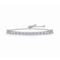 thumbnail image 1 of Adjustable 1.8-9CT Moissanite Tennis Bracelets for Women White Gold Diamond Bracelet for Brides Wedding Moissanite Link Diamond Bangle, 1 of 5