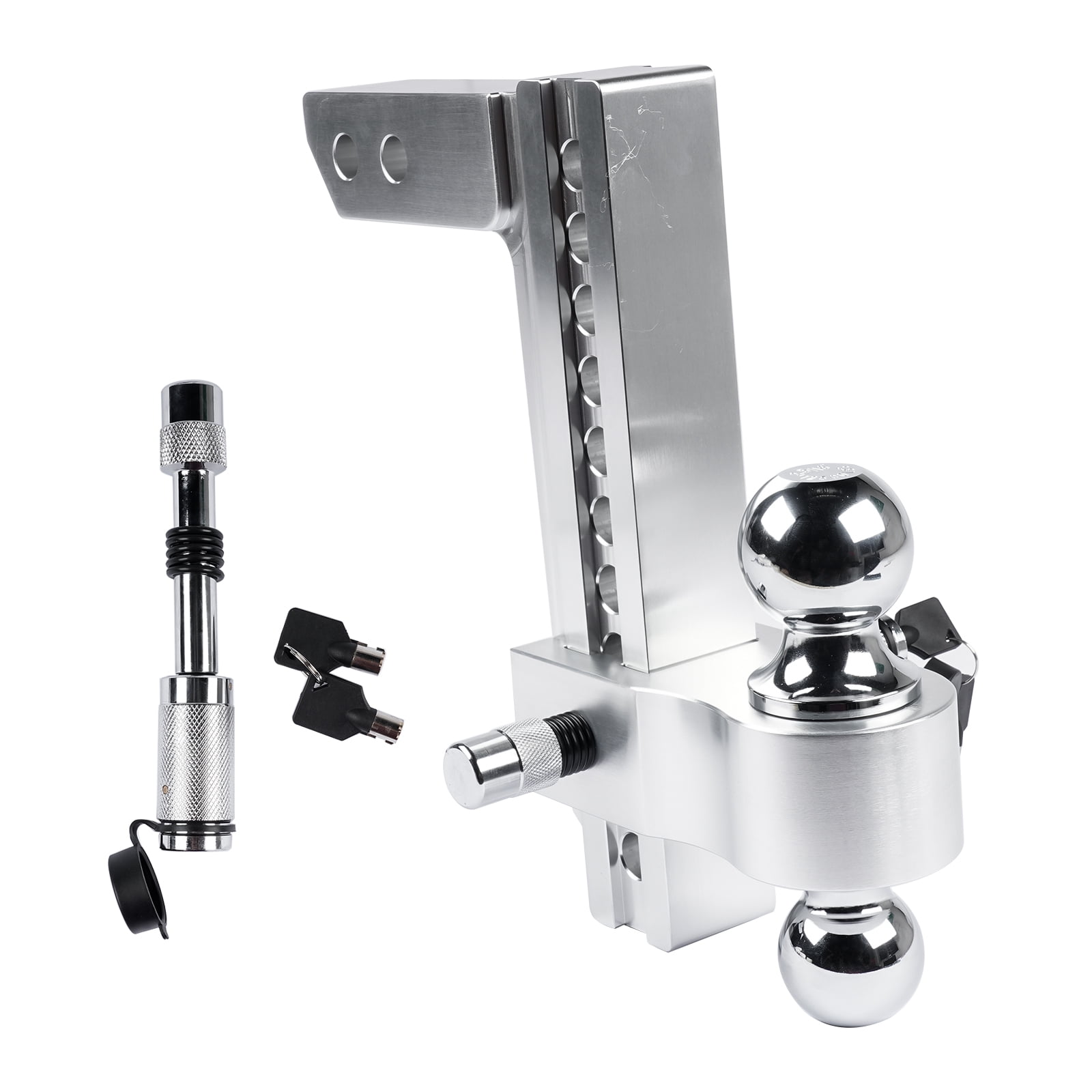 FULLHAUL FH43785 Aluminum 6 Adjustable Ball Mount Hitch | 2 & 2-5/1 FULLHAUL FH43785 Aluminum 6 Adjustable Ball Mount Hitch | 2 & 2-5/1