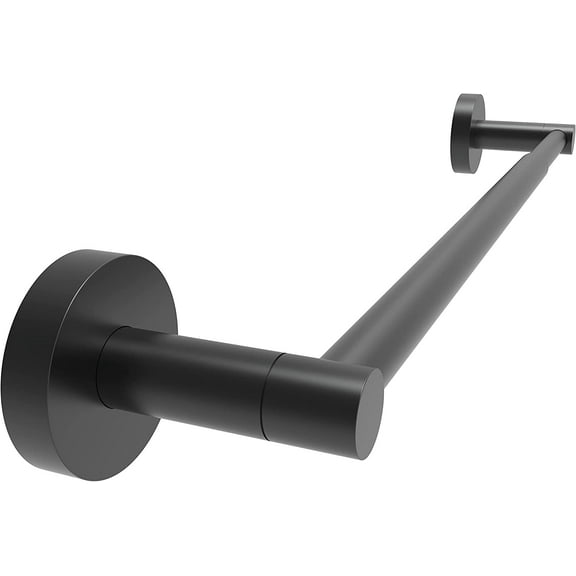 Adjustable 13.7 to 24 inch Wall Mount Towel Bar, for Kitchen and Bathroom Storage, Matte Black, by Fixsen