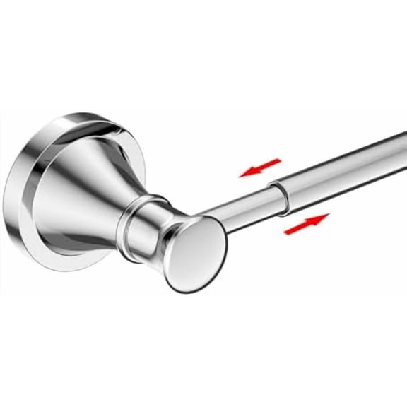 Adjustable 16 to 26 Inch Bath Towel Bar Rack for Bathroom Towel Holder, Wall Mounted Towel Bar Rod Hanger Bathroom Hardware Accessories Hotel Style, Stainless Steel, Polished Chrome