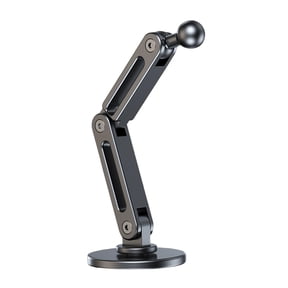Adjustable 17mm Mount Adhesive Base Aluminum Mounting Base for Car Dashboards Phone Holder & Tablet Stand