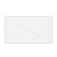 thumbnail image 1 of TheEshow Chain Link Walk Gate Kit, Round Corner Frame Design, Heavy-Duty Galvanized Steel Metal Mesh, Adjustable 3.8FT, 1 of 6