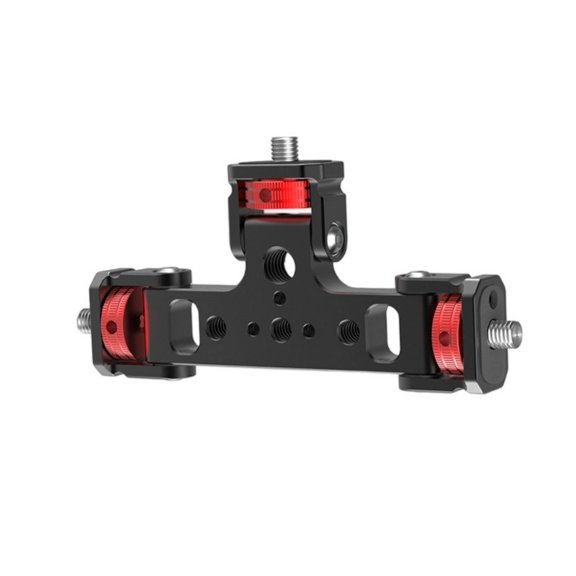 Adjustable 3 Camera Mount Bracket 1/4 Head for Action Phone LED Microphones Tripod Live Stream Holder