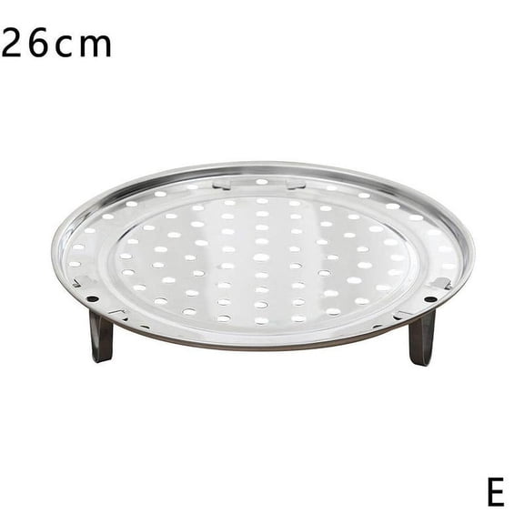 Steel Steaming Rack with Removable Legs for Most Pots and Pans, 18-26 Cm Diameter, Silver