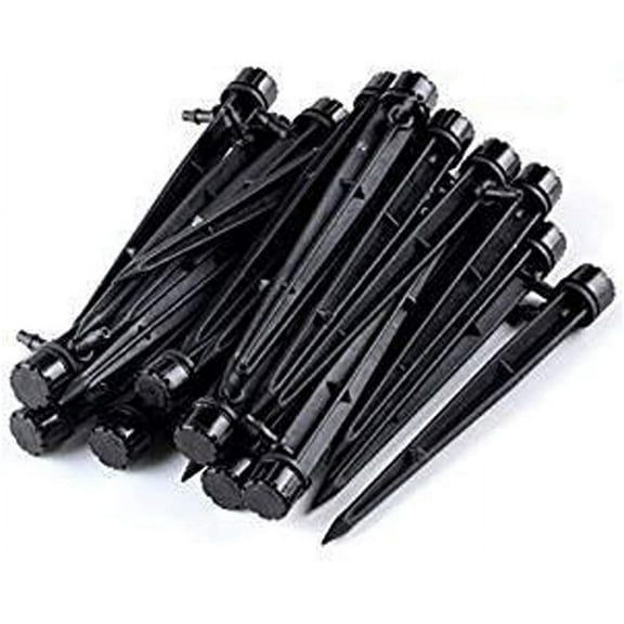 Adjustable 360 Degree Water Flow Irrigation Drippers on Stake Emitter Drip System,Pack of 50