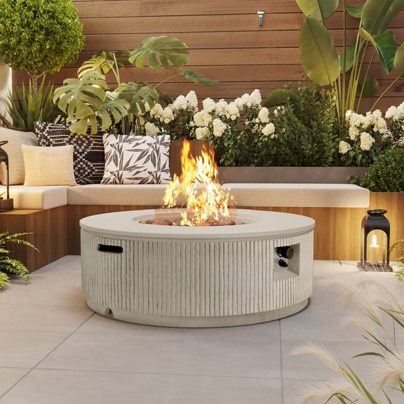 Adjustable 38.19'', for Patio, Durable Mgo Construction, Sleek Vertical Stripe Design, Offering Excellent Durability