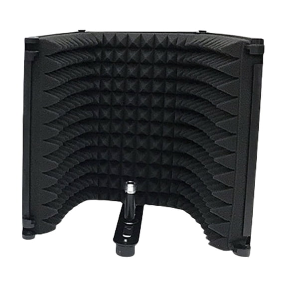 Adjustable 3Panel Microphone Isolation Shield Foam Reflector Highly Density Absorbent Foam for Studio Recording Use
