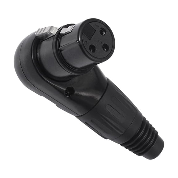 Adjustable 3Pin Connection Adapter Right Angle 3 Pin Female/Male Connector