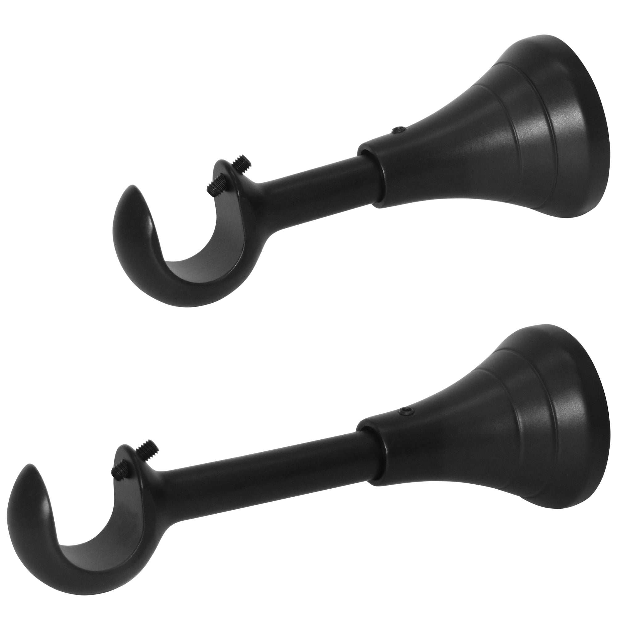 Walmart Heavy Duty Adjustable Curtain Rod Brackets, Fits 5/8-3/4 inch ...