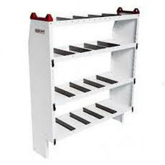 Adjustable 4 Shelf Unit, 60 x 60 x 13.5 in.