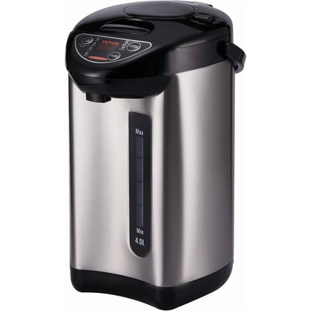 Adjustable 4 Temperatures Water Boiler and Warmer, 304 Stainless Steel Countertop Water Heater, 3-Way Dispense for Tea, Coffee and Baby Formula, 4L/135 oz