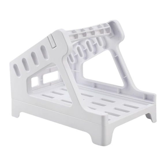 Adjustable 4x6 Label Stand Thermal Label Holder for Desktop Printers, Smooth Feeding Roll and Fanfold Labels Organizers