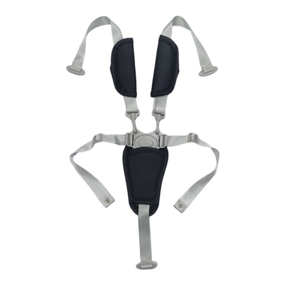 Adjustable 5 Point Safety Harness for High Chairs Strollers PU Leather Padding Baby Feeding Seat Accessory