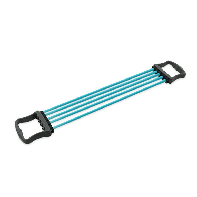 Adjustable 5 Spring Rubber Chest Expander Pull Stretcher Muscle Home Training Blue