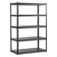 thumbnail image 1 of Adjustable 5-Tier Garage Shelving Unit, 24"D x 48"W x 72"H Heavy-Duty Storage Shelves, Sturdy Metal Rack for Organizing Supplies, 1 of 10