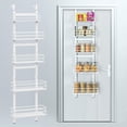 Adjustable 5-Tier Over the Door Pantry Organizer, Spice Rack, Narrow ...