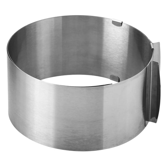 Adjustable 6-12 Inch Stainless Steel Round Cake Baking Ring Mousse Layer Mold for Dessert Making