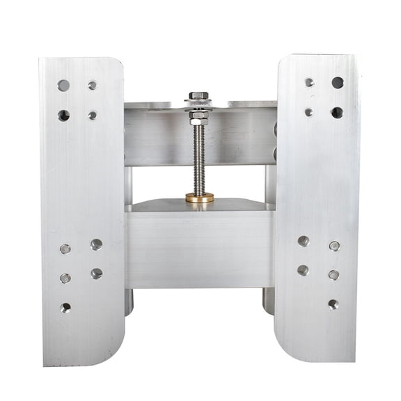 Adjustable 6 Inch Manual-Hydraulic Outboard Motor Jack Plate, 115-225 HP Boat Engine Riser, Aluminum Alloy Construction, Fits Most Outboards (Model: JPL4500)