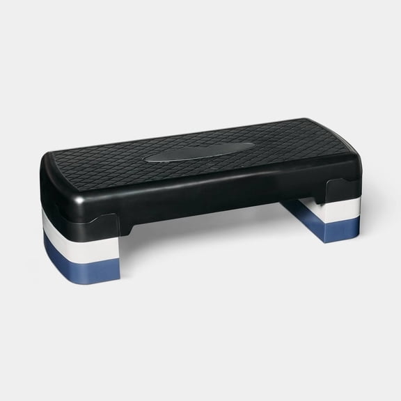 Adjustable 7.6" Step Deck: Polypropylene, 300lb Capacity, Total Body Workout