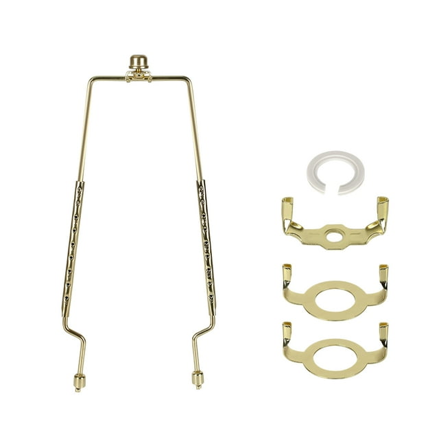 Adjustable 8 9 10 11 12 inch Lamp Shade Harp Holder,1PC Lamp Harp Kit,Fit both Standard Lamp Rod