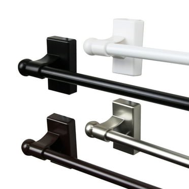 Adjustable 9"-16" Magnetic Curtain Rod - Cocoa