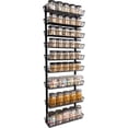 Wall Mount Spice Rack Organizer, 9-Tier Adjustable Dual-Use Hanging ...