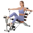 thumbnail image 1 of Adjustable Ab Bench with Resistance Bands – Foldable Sit-Up & Core Trainer for Home Gym, Full-Body Workout Equipment for Strength, Abs, Arms & Legs, 1 of 7