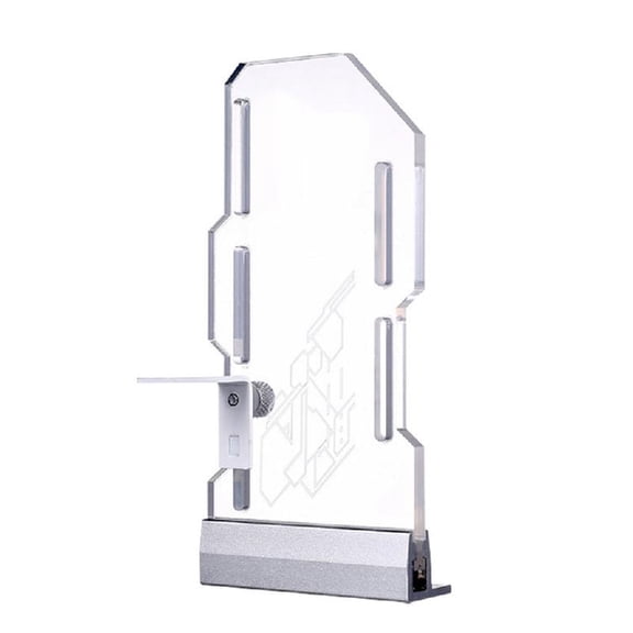 Adjustable Acrylic GPU Bracket with ARGB Lighting Sync for Gaming PC Builds