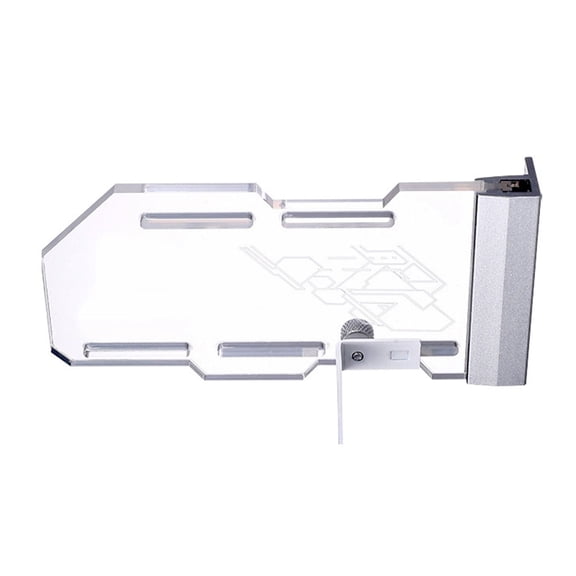 Adjustable Acrylic Graphics Card Bracket with ARGB Syncs Lighting for Customs PC Builds and Gaming Rigs