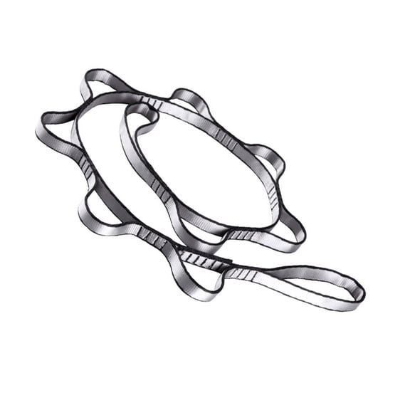 Adjustable Aerial Pilates Hammocks Extension Strap 9 Rings Heavy Duty Nylons Climbing Strap For Climbing Mountaineering