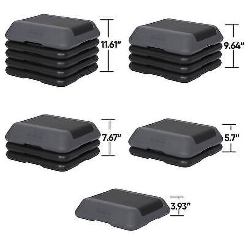 Adjustable Aerobic Step Platform Mini Fitness Body Step Pedal Home Gym